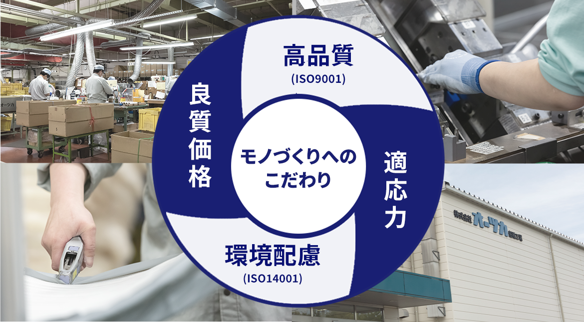 オーツカは環境に配慮した高品質の製品を提供しています